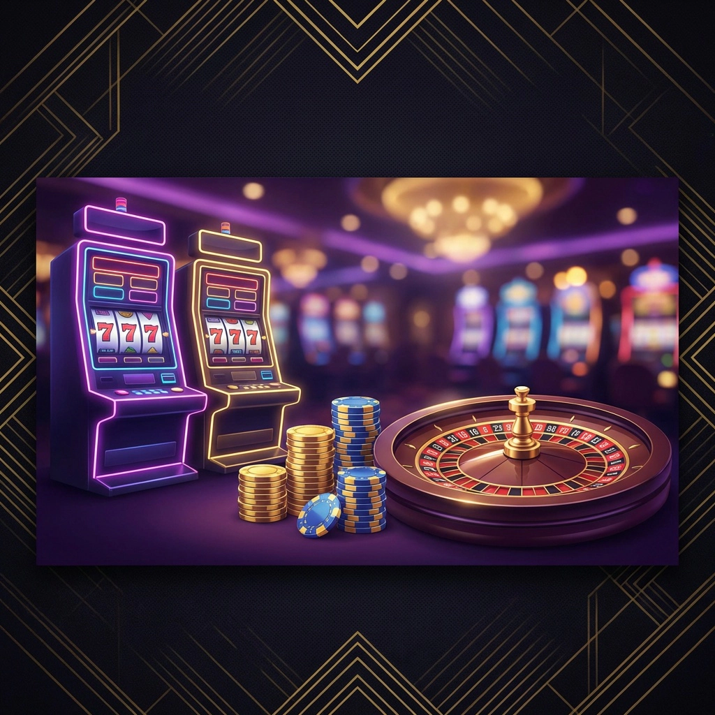 Casino mascot illustration