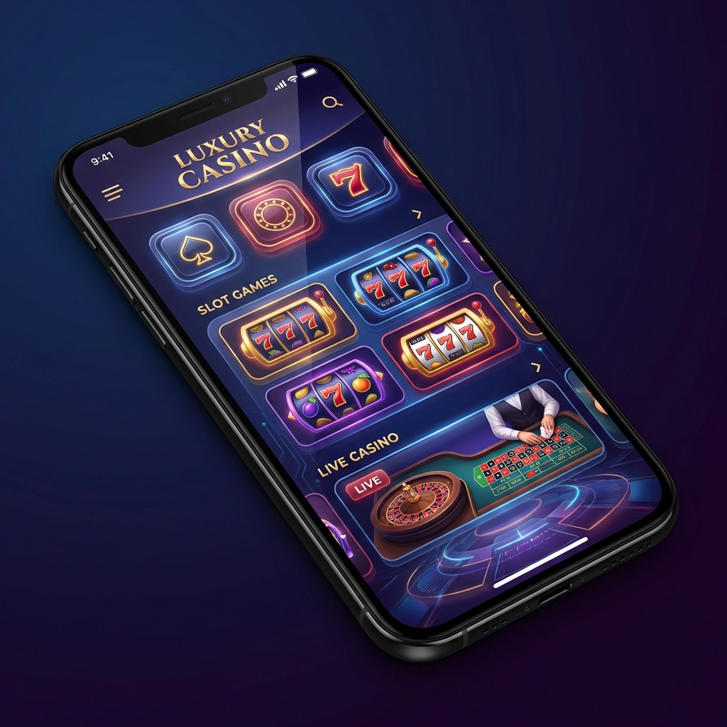 Mobile casino UI preview